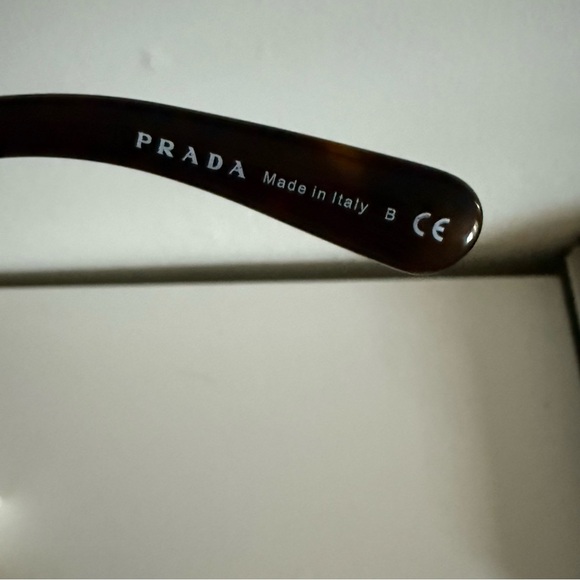 Prada SPR 27O Black Sculptural Swirl Arm Sunglasses Italy - Picture 6 of 14